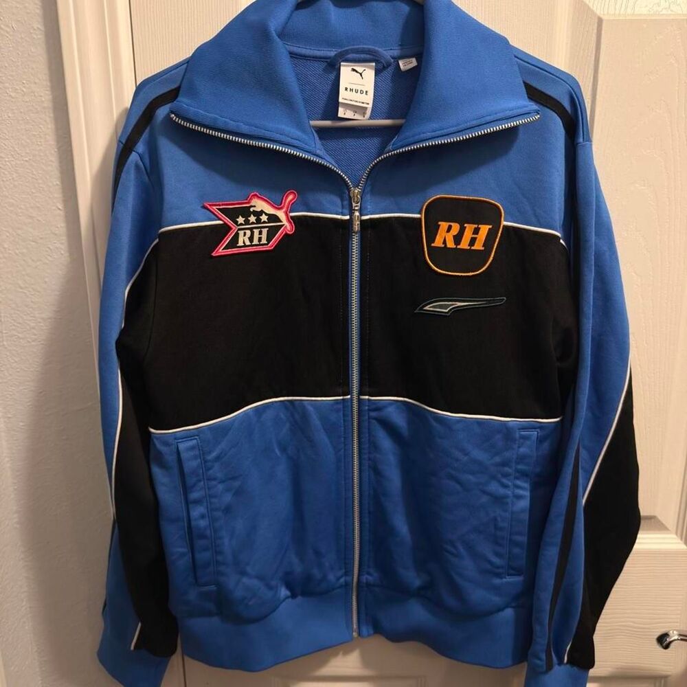(2019) PUMA x Rhude Collaboration Track Jacket - Royal Blue/Black/White - S